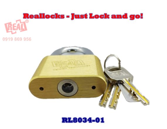 RL8034-01 KHÓA TREO ĐỒNG REAL 60MM CAO CẤP 